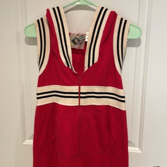 Norma Kamala x Everlast red striped sleeveless zip up dress small - Picture 3 of 8
